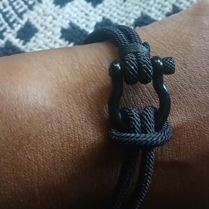 Black Braided Men's Bracelet